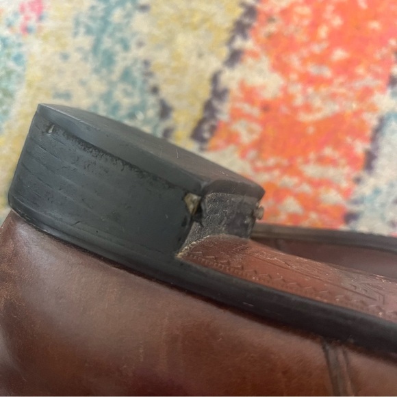 ARIAT - Women's Western Leather Buckle Strap Ankle Boots SIZE 9 - Picture 7 of 10